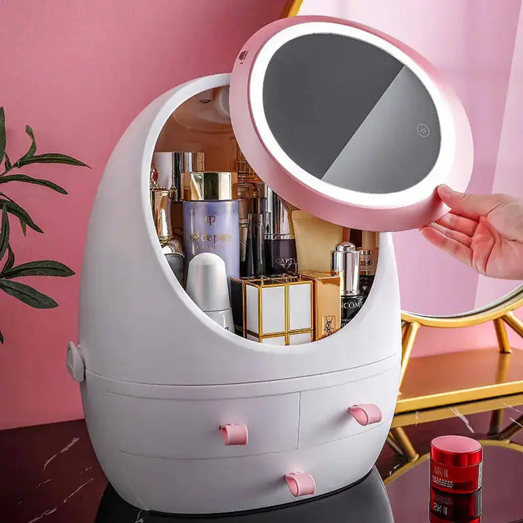 GlamHub-Cosmetic Mirror Organizer Zendrop