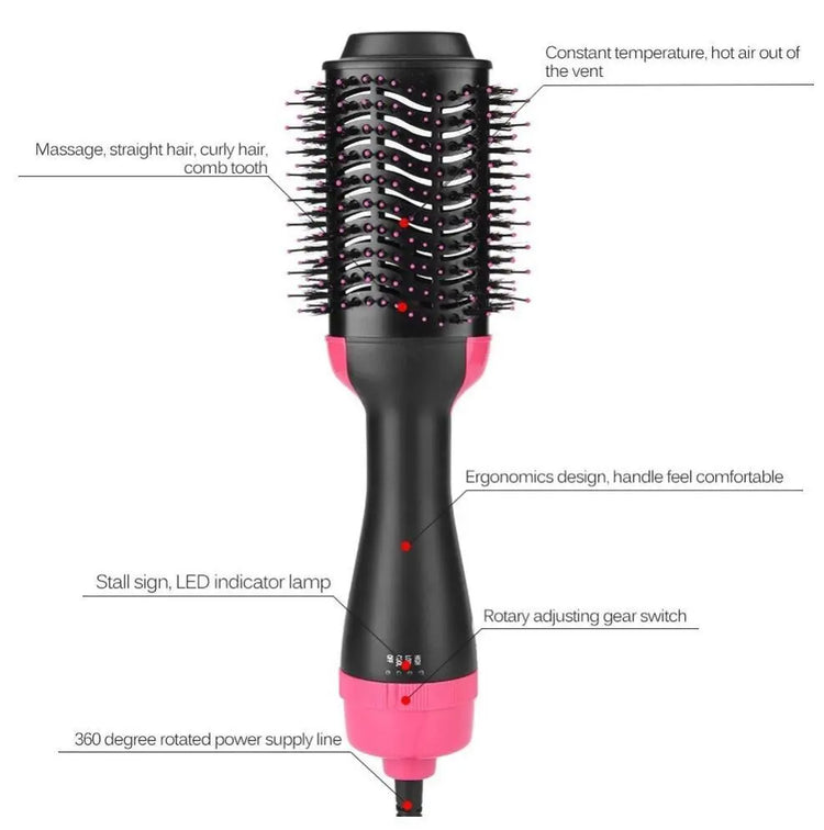 One-Step Multifunctional Electric Hair Dryer Comb and Straightner - LV B&B Shop