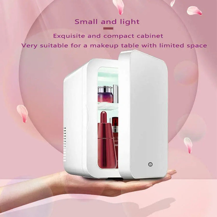 Mini Make up Fridge with LED light mirror - LV B&B Shop