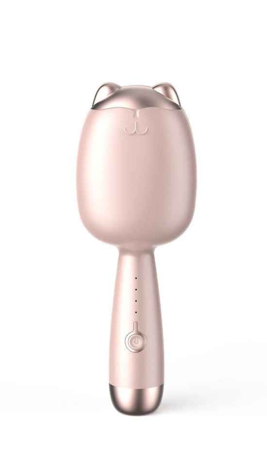 Korean hair curler with cute design and ceramic technology for frizz-free curls.