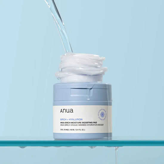 Anua Birch Moisture Boosting Pad 70ea(160ml) for deep skin hydration and pH balance.