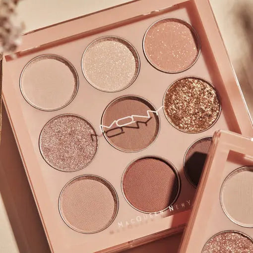 MACQUEEN New York 1001 Tone-On-Tone Shadow Palette Pro 9 9g