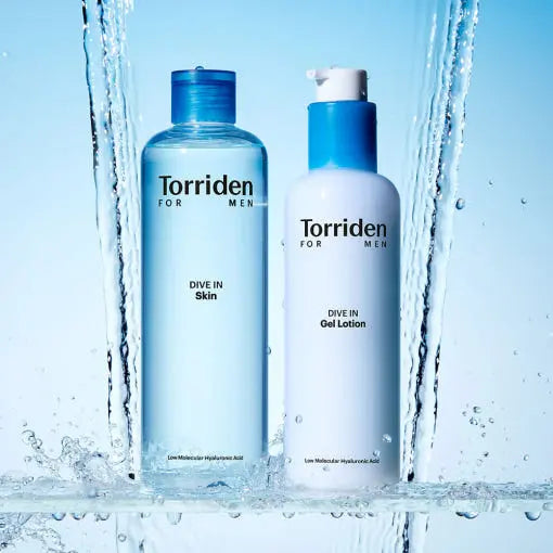 Torriden Dive In For Men Low Molecular Hyaluronic Acid Skin 300ml+Gel Lotion 200ml Set