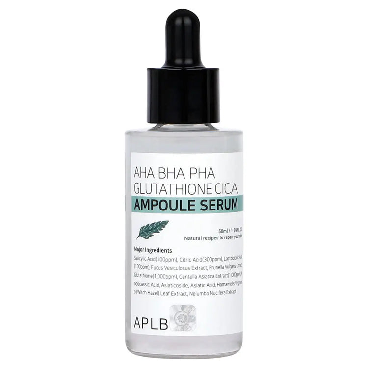 APLB AHA BHA PHA Glutathione Cica Ampoule Serum 50ml