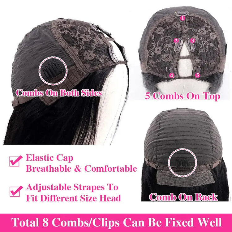 V Part Human Hair Wig - LV B&B Shop
