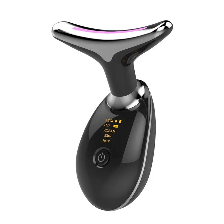 LED face and neck lifting massager with multi-color light therapy.