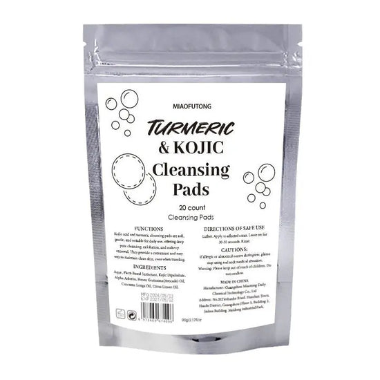 Turmeric & Kojic Exfoliating Dissolvable Cleansing Pads packaging