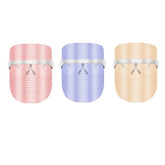 LED three-color beauty mask for acne removal and spot treatment.