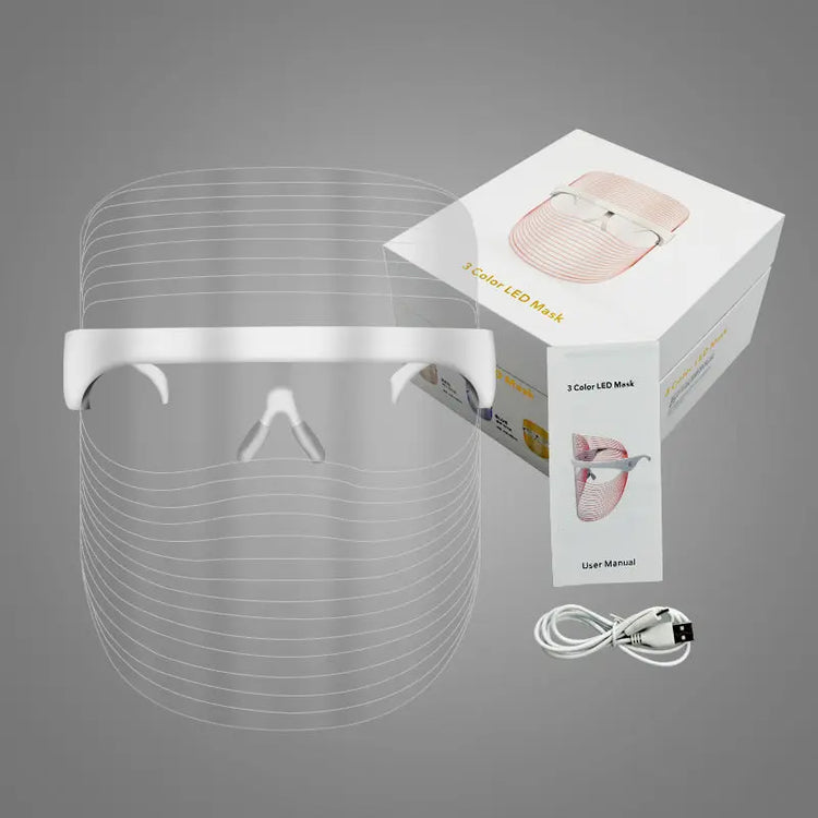 LED Three-color Beauty Mask for Face Acne Removing and Spot treatment - LV B&B Shop