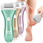 Electric Foot File for smooth, soft feet; rechargeable, cordless, ergonomic design.