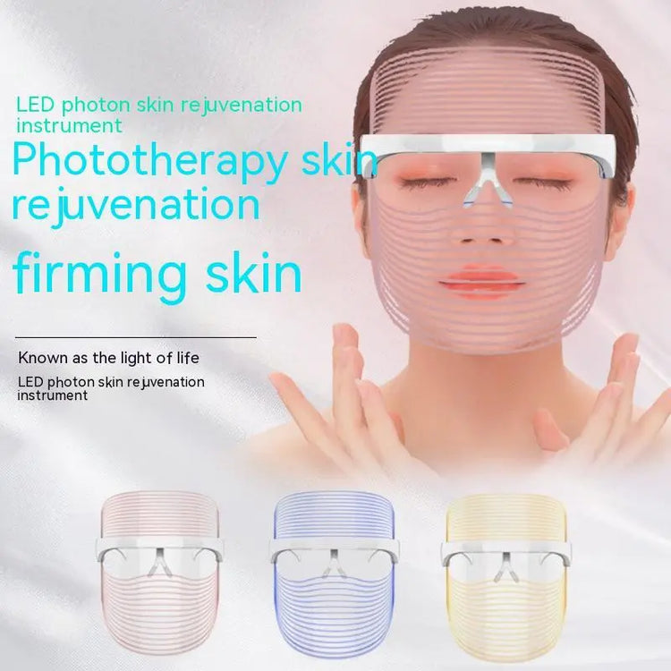 LED Three-color Beauty Mask for Face Acne Removing and Spot treatment - LV B&B Shop