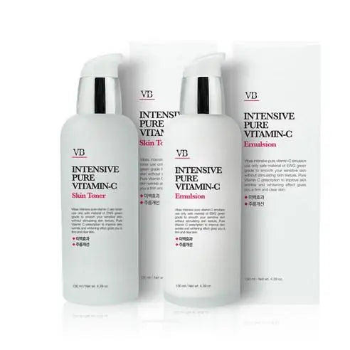 VIBAS Intensive Pure Vitamin C Skin Toner 140ml + Emulsion Set 140ml 
