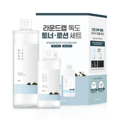 Round Lab 1025 Dokdo Toner 500ml + Lotion 200ml Special Set 