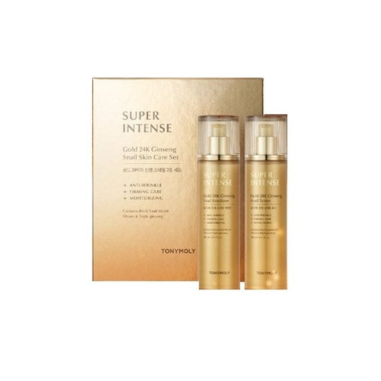 TONYMOLY SUPER INTENSE Gold 24K Ginseng Snail SET 