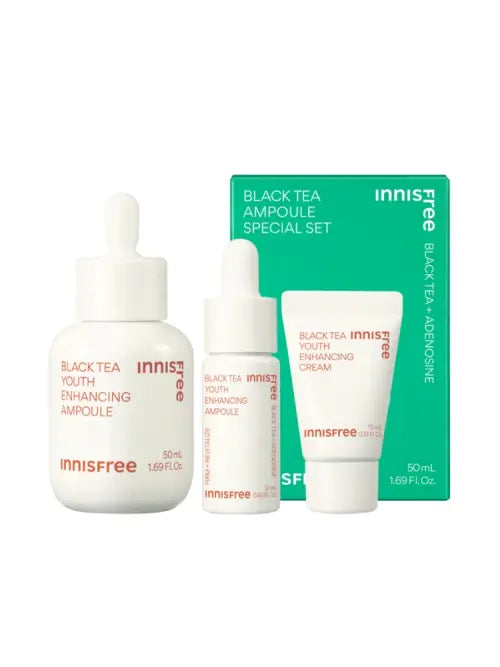 Innisfree Black Tea Youth Enhancing Ampoule Special Set 