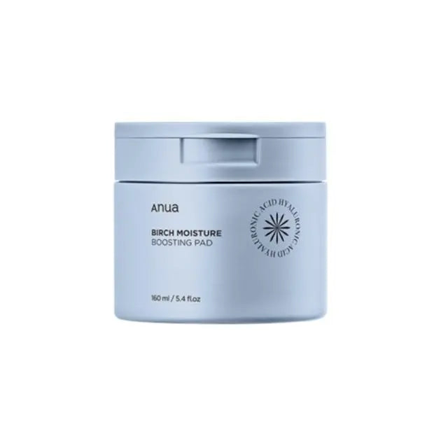 Anua Birch Moisture Boosting Pad 70ea with Japanese white birch water for deep hydration.