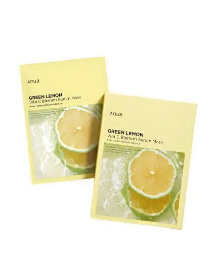 Anua Green Lemon Vita C Blemish Serum Mask 25ml X 10ea - LV B&B Shop