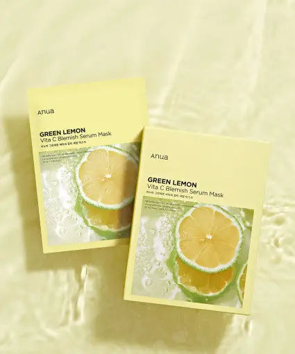 Anua Green Lemon Vita C Blemish Serum Mask 25ml X 10ea - LV B&B Shop
