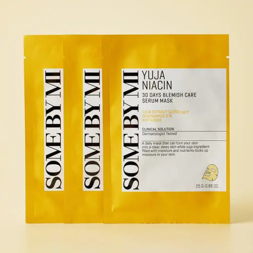 SOME BY MI Yuja Niacin Blemish Care Serum Mask 10 pieces KOREALY