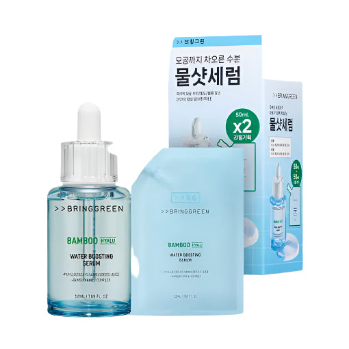 BRINGGREEN Bamboo Hyalu Water Boosting Serum Set 50ml+50ml(Refill) 