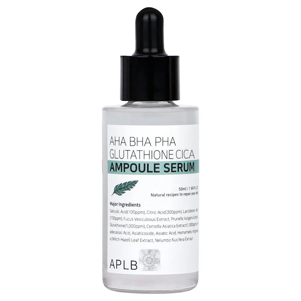 APLB AHA BHA PHA Glutathione Cica Ampoule Serum 50ml 