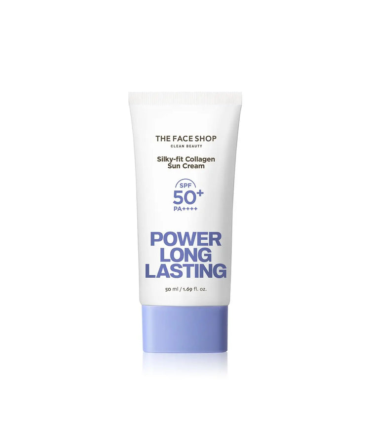 THE FACE SHOP Power Long Lasting Silky-fit Collagen Sun Cream SPF50+ PA++++ 50ml 