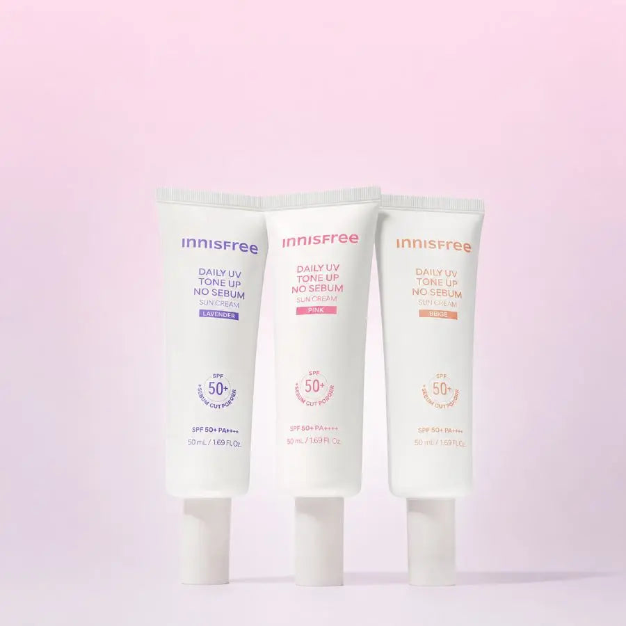 innisfree Daily UV Tone Up No Sebum Sun Cream SPF50+ PA++++ 50ml (3colors) 