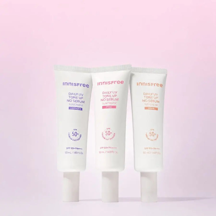 innisfree Daily UV Tone Up No Sebum Sun Cream SPF50+ PA++++ 50ml (3colors) 