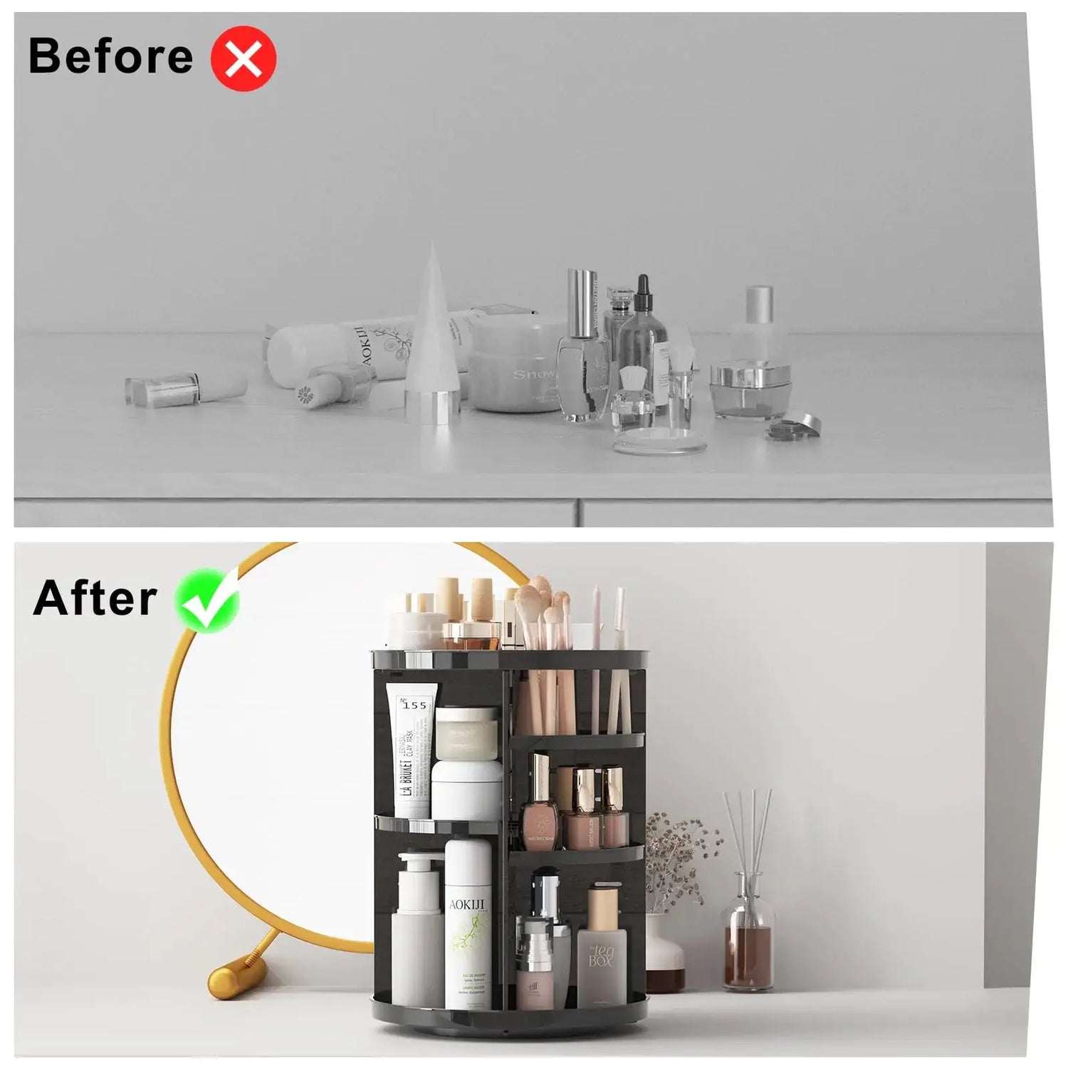 Rotating Make up Organizer - LV B&B Shop