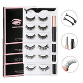 Magnetic Eyelashes Set with Waterproof Eyeliner and Tweezer Zendrop